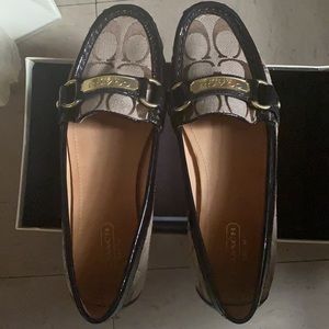 Coach loafers size 7 barely worn.